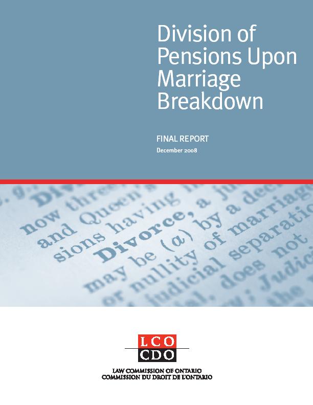 Pensions Final Report Cover